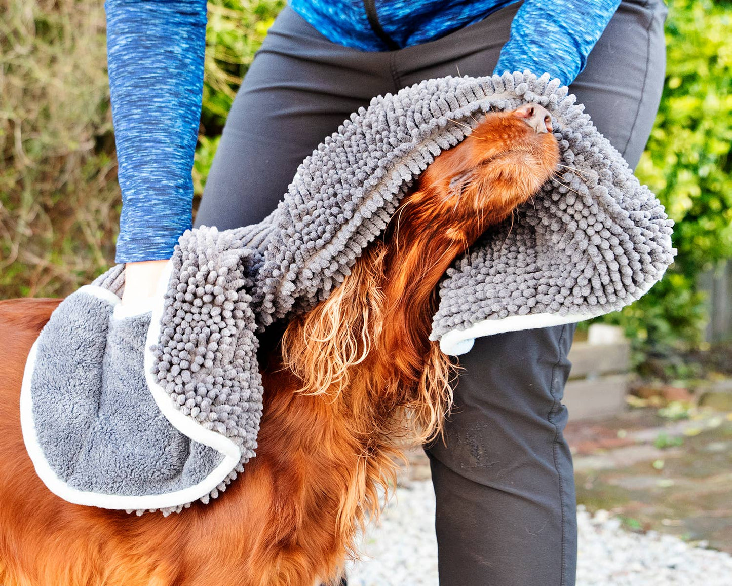 Henry Wag Noodle Glove Dog Drying Towel 80 X 35CM: 80 x35cm