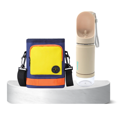 On-the-Go Essentials Bundle – Leash, Water Bottle & Training Pouch